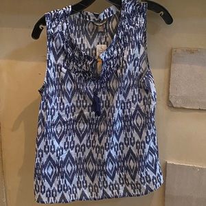 Avec Ikat Smocked Tank